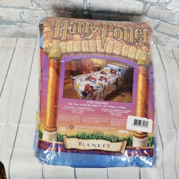Owen Other - Harry Potter Quidditch Twin Blanket New 1998